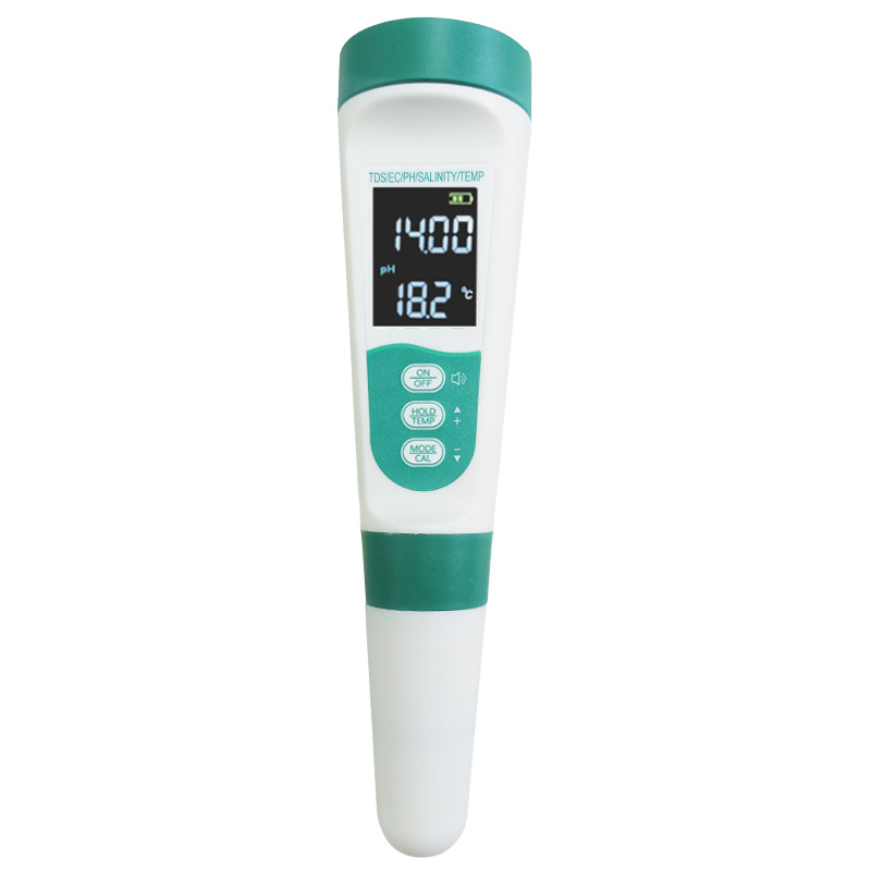 Multifunktionales Wasserqualitätsanalysator (ph/tds/ec/salzgehalt/temperatur), Set Mit 2 Geräten, Tragbar, Hochpräziser Lcd-bildschirm.
