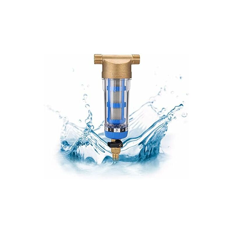 Wiederverwendbarer Schraub-sedimentfilter - Wasserfilter - Sedimentfilter Für Springbrunnenwasserleitungen (3/4"-außengewinde)