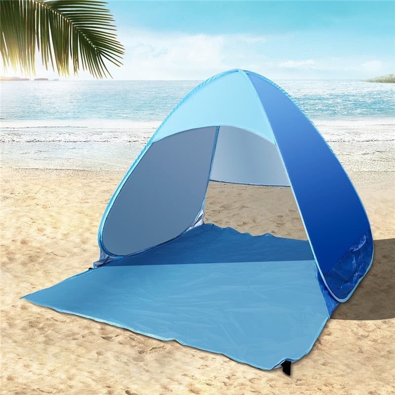 Strandzelt, Tragbare Markise, Leicht Aufzubauen, Bietet Sofortigen Sonnenschutz, Für Strand, Camping, Wandern Und Angeln.