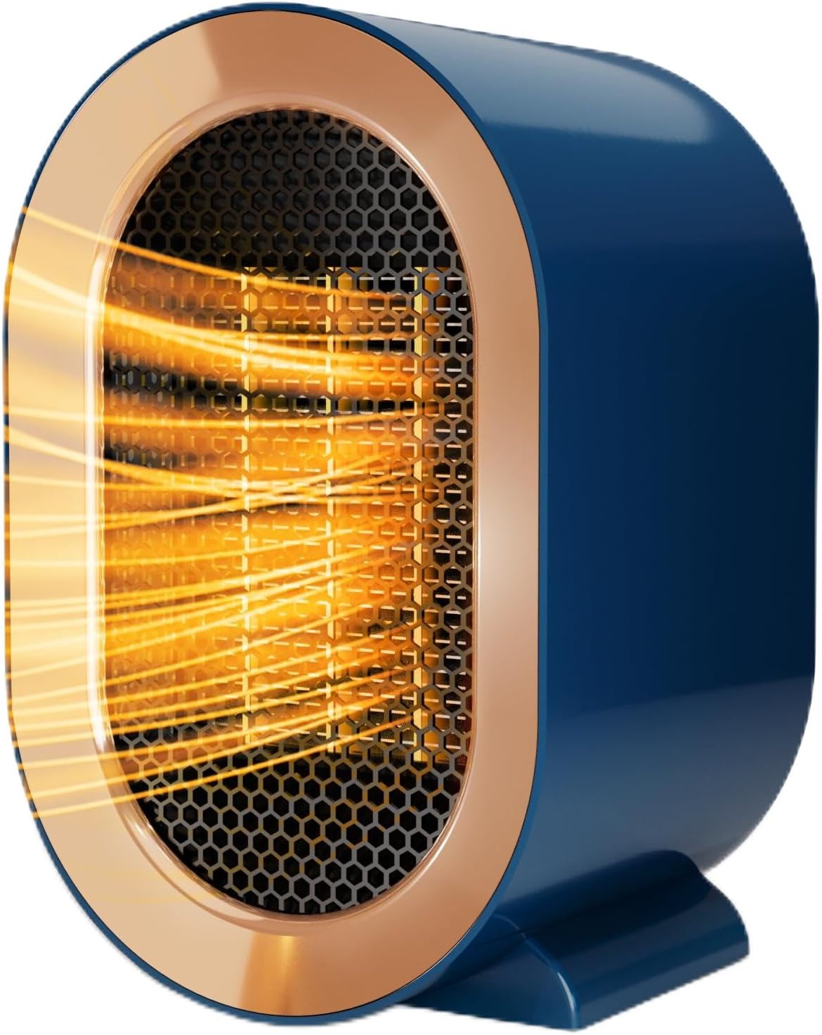 Ventilatorheizung, Energiesparende Tragbare Heizung, Tragbare Tischheizung Mit Zwei Geschwindigkeitsstufen (blau)