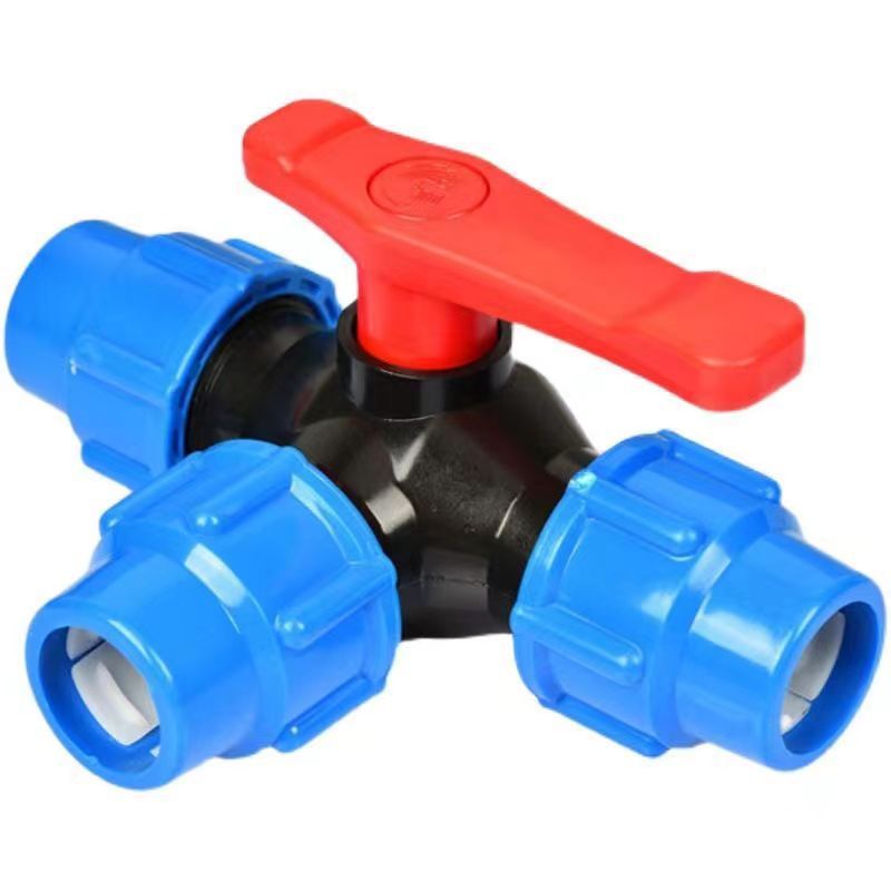 Kugelhahn, Schnellkupplungs-t-stück-kugelhahn, Geeignet Für Pvc/pe-rohre (größe: 25 Mm)