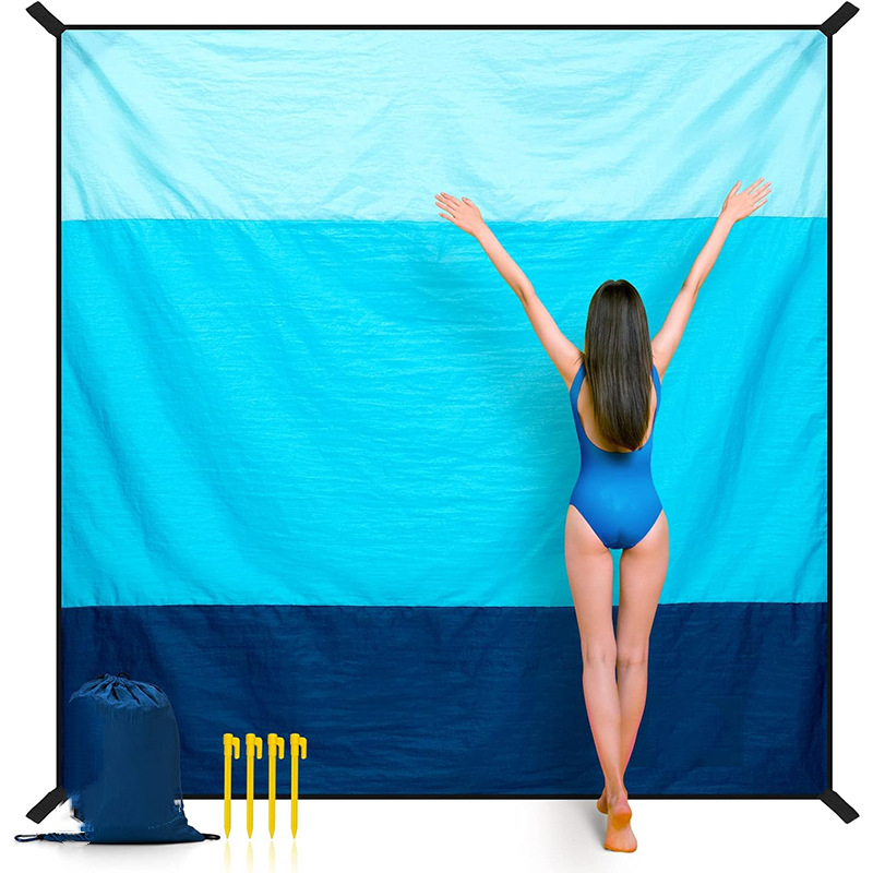 Stranddecke 210 X 200 Cm, Große Größe, Wasserdicht, Sandabweisend, Picknickdecke, Ideal Für Reisen, Camping Usw.