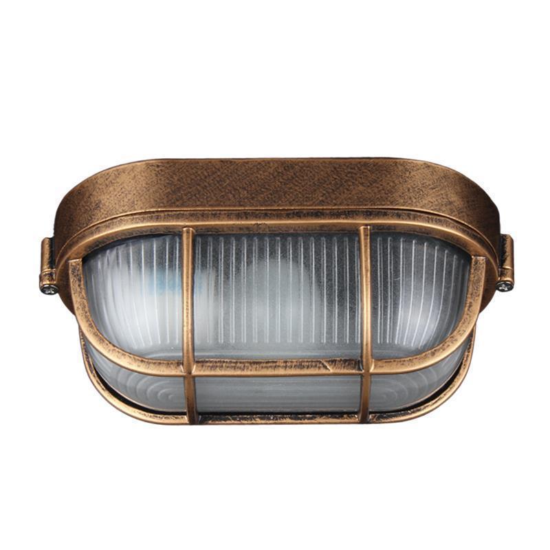 Außenwandleuchte, Ovale Bootslampe, Inklusive 12w Led-leuchtmittel.hohe Qualität, Die Ideale Wahl Für Familien.