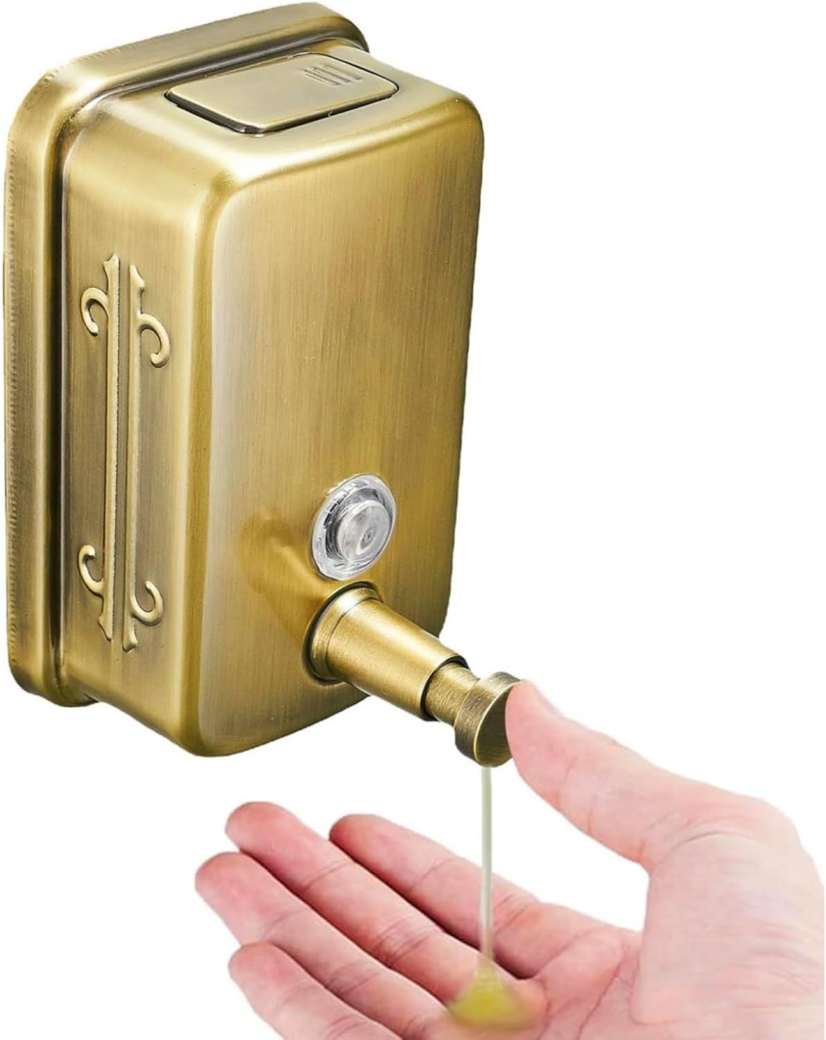 Wandseifenspender Für Bad, Küche, Markt, Hotel, Restaurant (1000 Ml) In Bronze