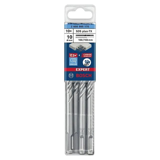 Bosch Hammerbohrer EXPERT 10x100x165mm VE à 10 Stück SDS plus-7X
