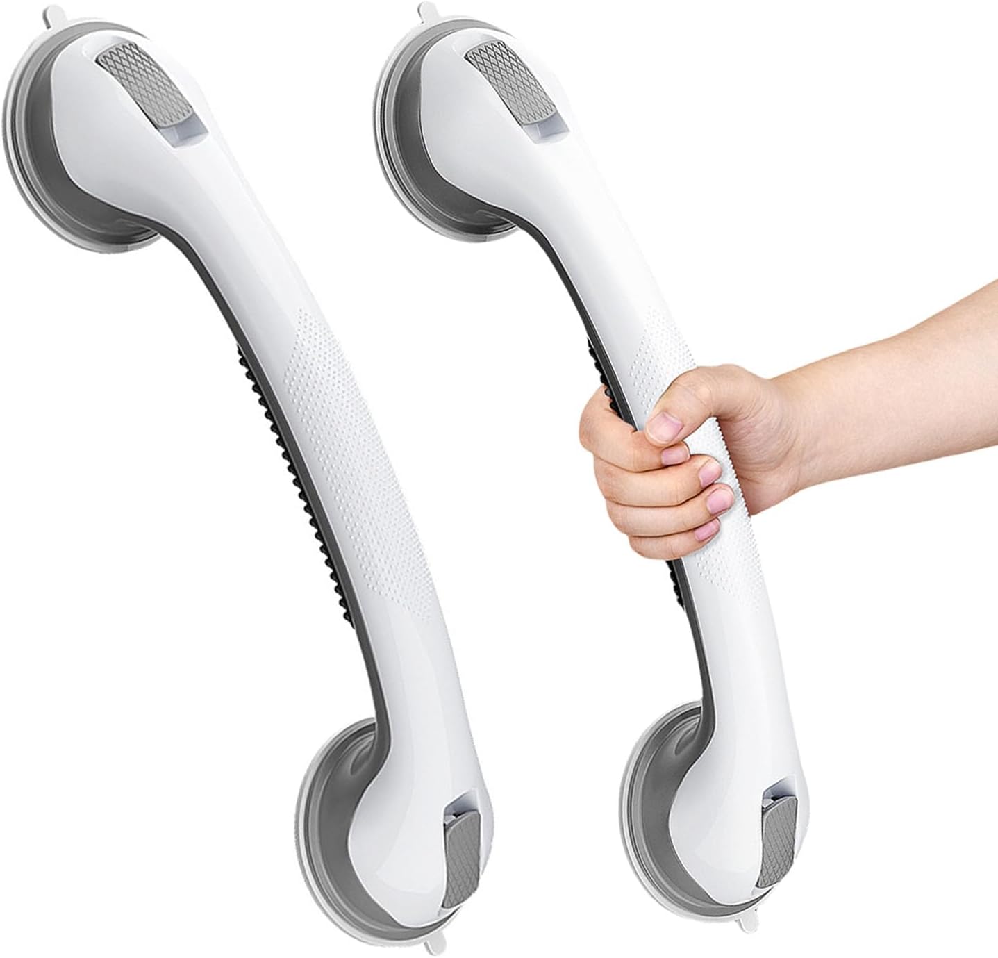 Set Mit 2 Saugnapf-haltegriffen Für Badewanne Und Dusche, 40 Cm, Sicherheits-haltegriffe Für Das Badezimmer Für Ältere Menschen