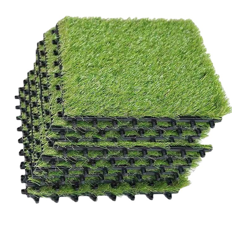 Packung Mit 10 Kunstrasenfliesen (30 X 30 Cm) Mit Drainagesystem. Hohe Qualität, Ideal Für Familien.