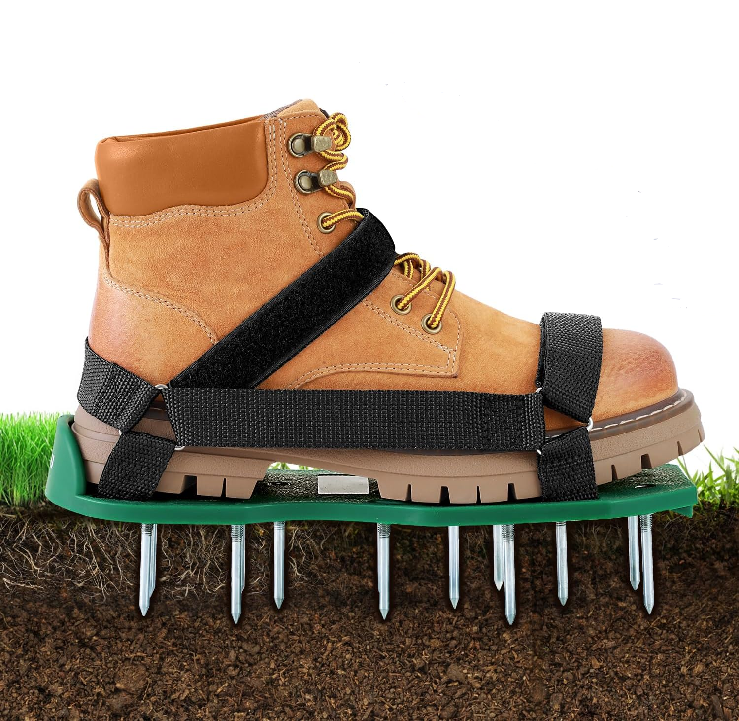 Rasenlüfter-sandalen, Rasenspitzen, Garten-rasenlüfterschuhe, Grünhohe Qualität, Die Ideale Wahl Für Familien.