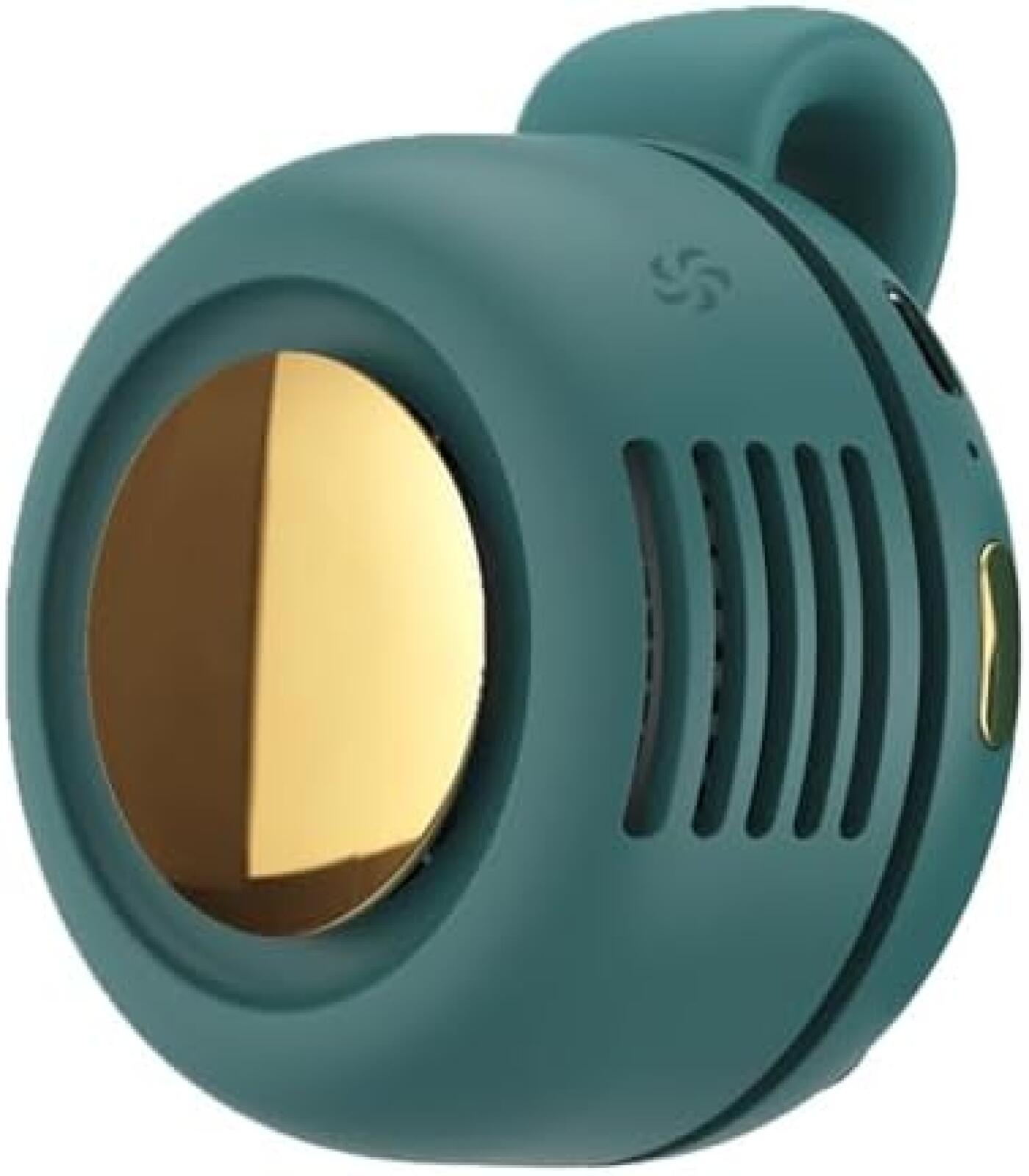 Mini-clip-ventilator, Blattloser Ventilator, Kann An Einem Hemd Befestigt Werden - 360°-drehwinkel (grün).