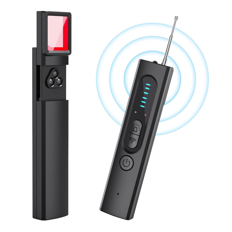 Vier-in-eins-detektor Für Versteckte Kameras – Miniatur-spionagedetektor, Gps-tracker Und Funkfrequenzdetektor.