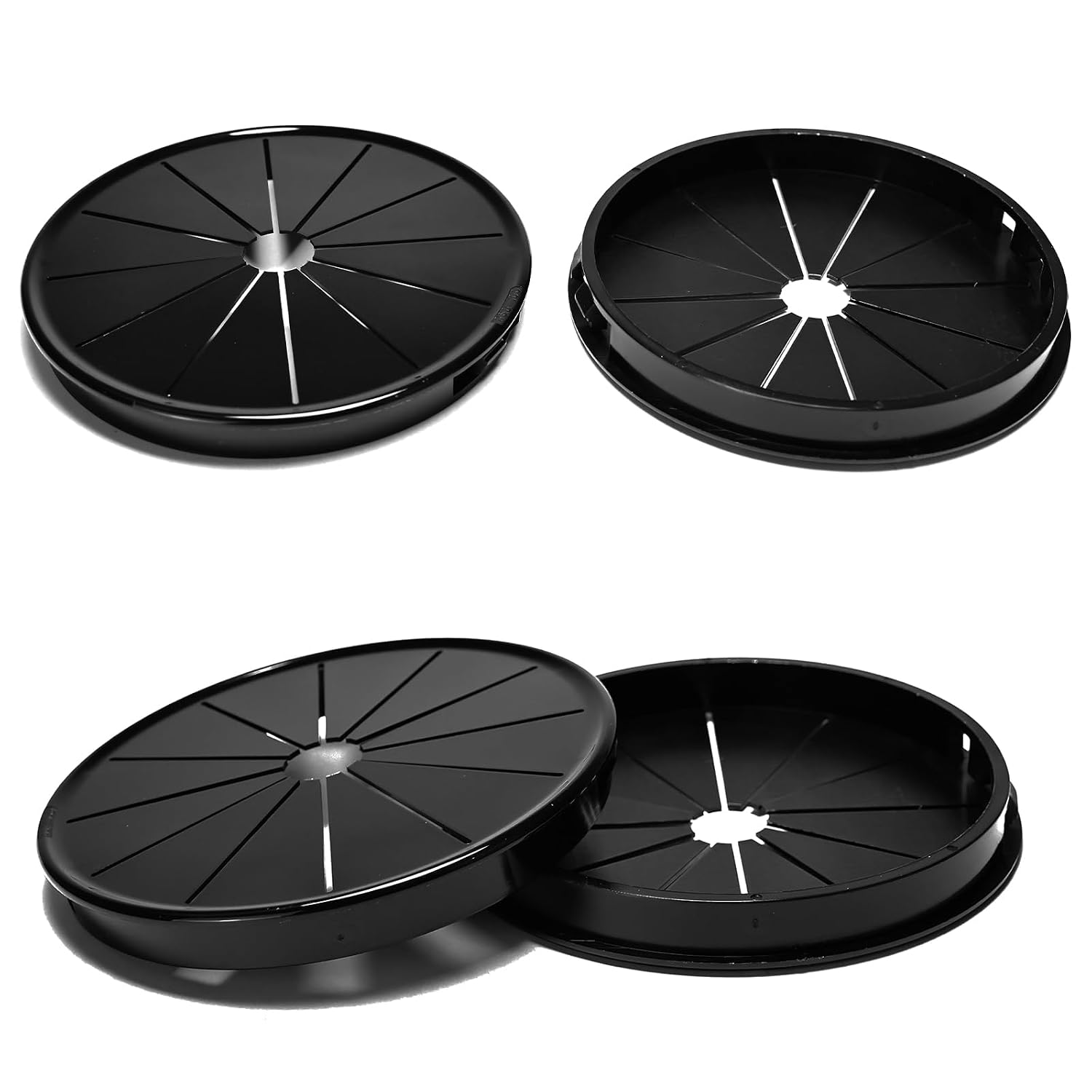 Kabelklemmen, 100 Mm Durchmesser, Runde Nylon-kabelklemmen Für Bürokabel, Schwarz