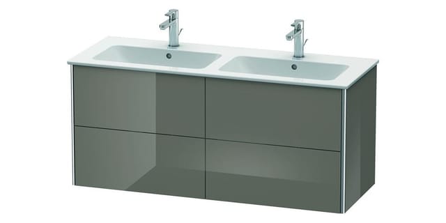 Duravit Waschtischunterschrank XSquare 128x47,8x56cm, 4 La, wandhängend, flan. Gr hgl