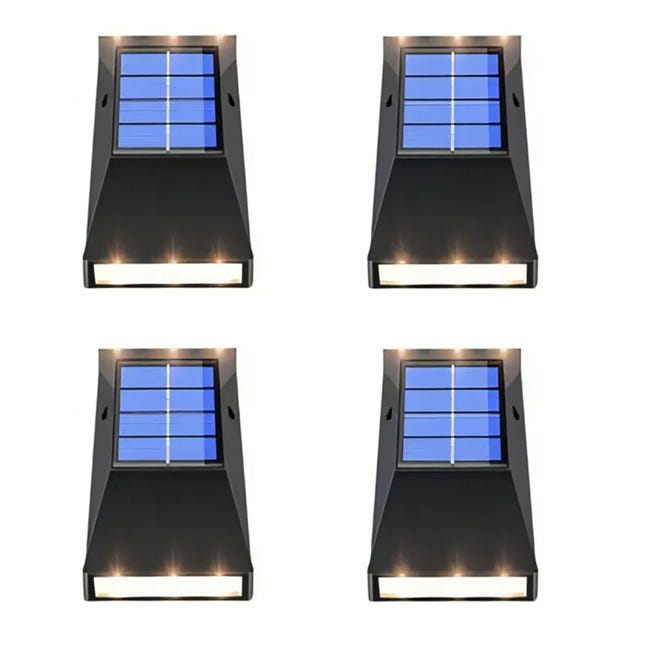 Solar-wandleuchten, Warmweißes Gartenlicht, Wasserdicht, Kaltweißes Licht, Hohe Qualität