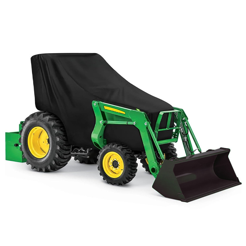 Traktorabdeckung, 420d Oxford-gewebe, Leicht, Wasserdicht Und Schneeabweisend, Schwarz, 259 X 79 X 70/128 Cm