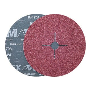 VSM Fiberscheibe KF 708 Halbedelkorund (A),Ø 125 mm, Körnung: 100