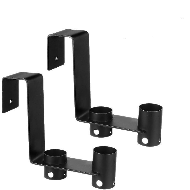 Poolhaken - Set Mit 2 Verstellbaren Metallrohrhalterungen, Geeignet Für Den Außenbereich Und Zur Wandmontage.