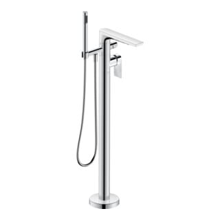 Duravit Wannen-Einhebelmischer Tulum A 216mm, bodensteh., m Umstellvent., chr