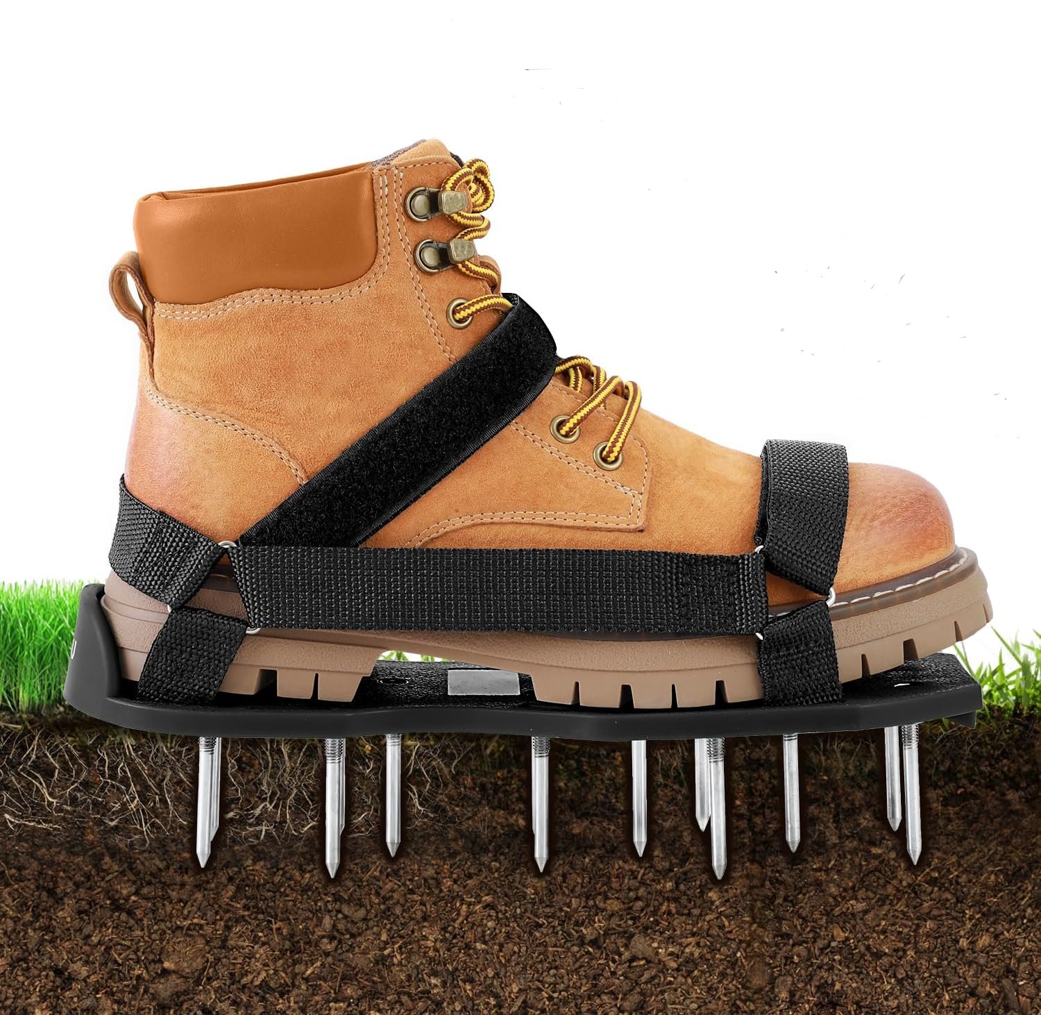 Rasenlüfter-sandalen, Rasenspitzen, Garten-rasenlüfterschuhe, Schwarzhohe Qualität, Die Ideale Wahl Für Familien.