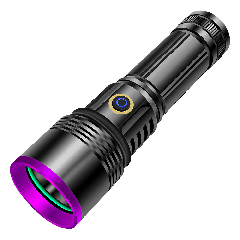 Wiederaufladbare Uv-taschenlampe Über Usb, Geeignet Für Die Mineraliensuche Und Die Lecksuche In Klimaanlagen.