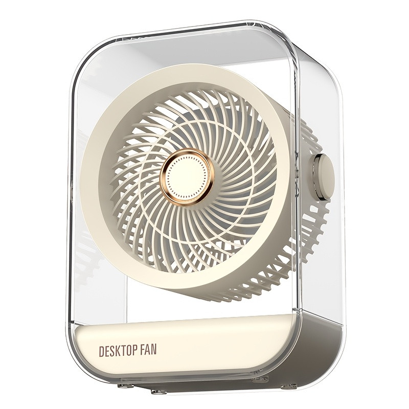 Tragbarer, Wiederaufladbarer Ventilator, Mini-campingventilator Für Draußen, 5 Einstellbare Geschwindigkeitsstufen, Usb-tischventilator