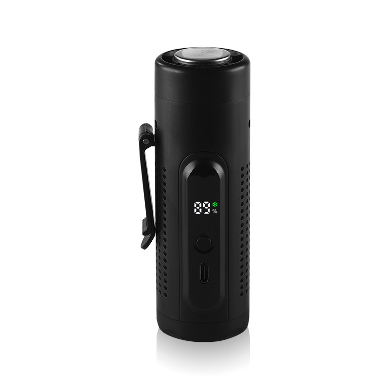 Tragbarer Handventilator Mit Turbinenkühlung, 360°-luftstrom Und Multifunktionsclip (schwarz).