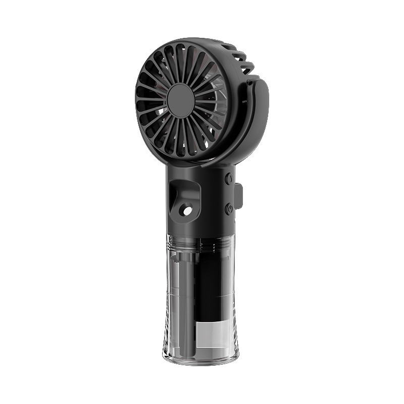 Tragbarer Sprühventilator, Batteriebetrieben, Ideal Für Reisen Und Camping (schwarz)