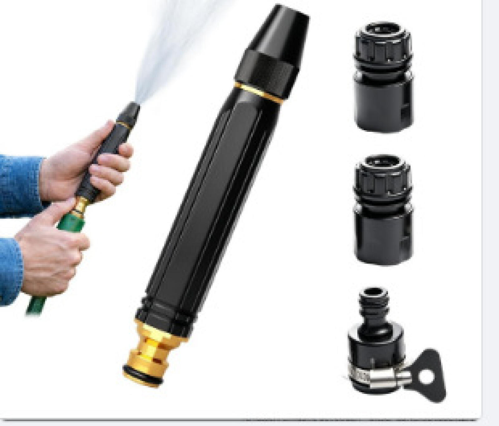 Hochdruck-wasserpistole Für Die Autowäsche Mit Verstellbaren Düsen, Geeignet Zum Bewässern Von Pflanzen Und Waschen Von Autos.
