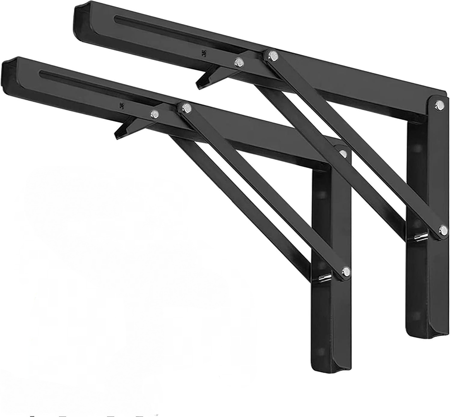 Klappregalhalterung – Robuste, 20 Cm Große, Dreieckige Klapphalterung Aus Edelstahl (2er-pack), Klapptischscharniere