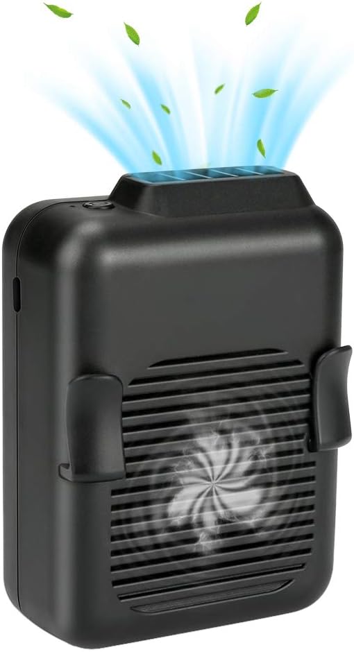 Elektrischer Outdoor-hüftventilator, Usb-ladefunktion, 6000 Mahhohe Qualität, Die Ideale Wahl Für Familien.