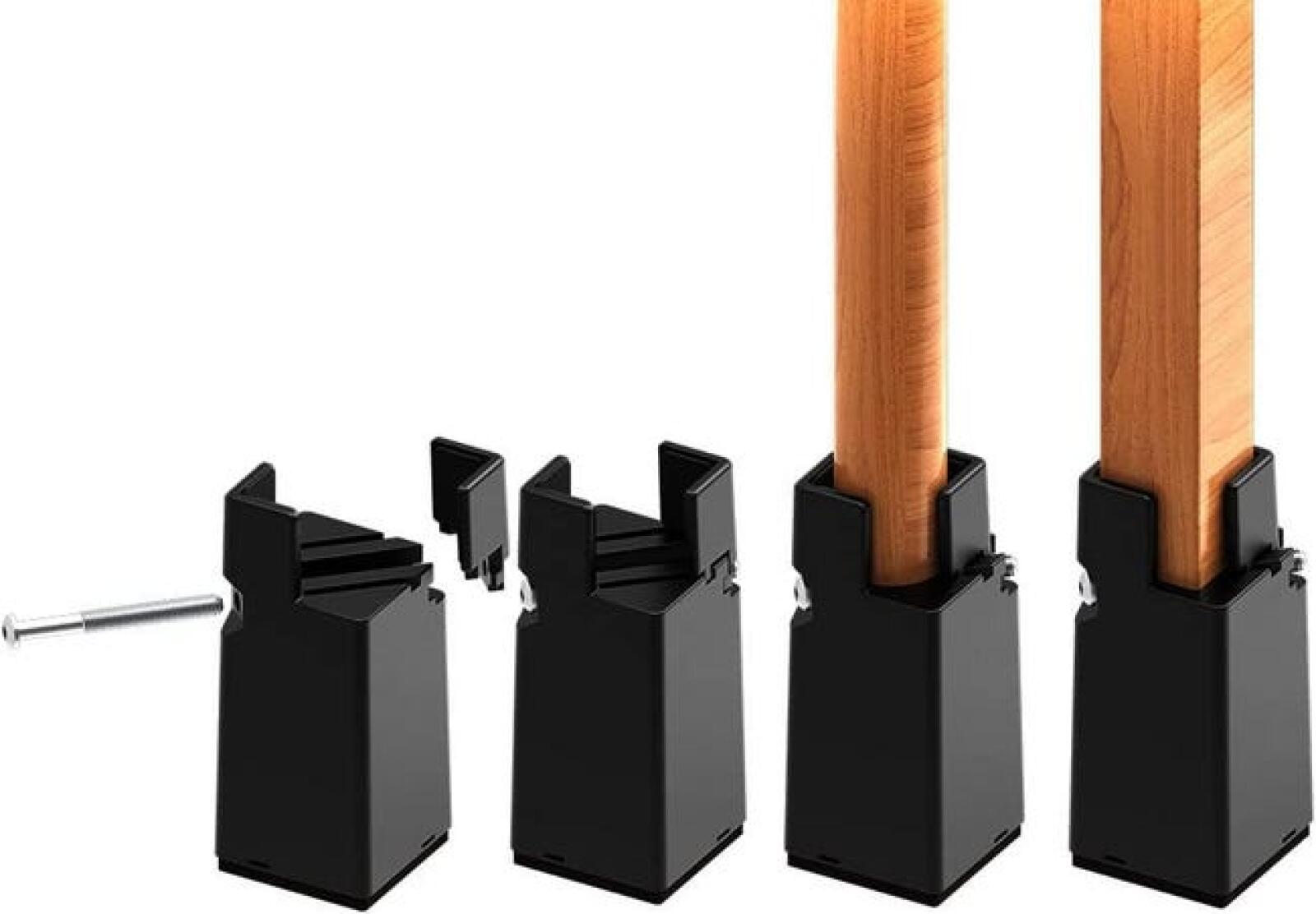 Verstellbarer Möbelsockel, 10 Cm, Robuster Und Langlebiger Stuhlbeinsockel, Passend Für Stuhlbeine Von 0,8 Bis 1,6 Zoll.
