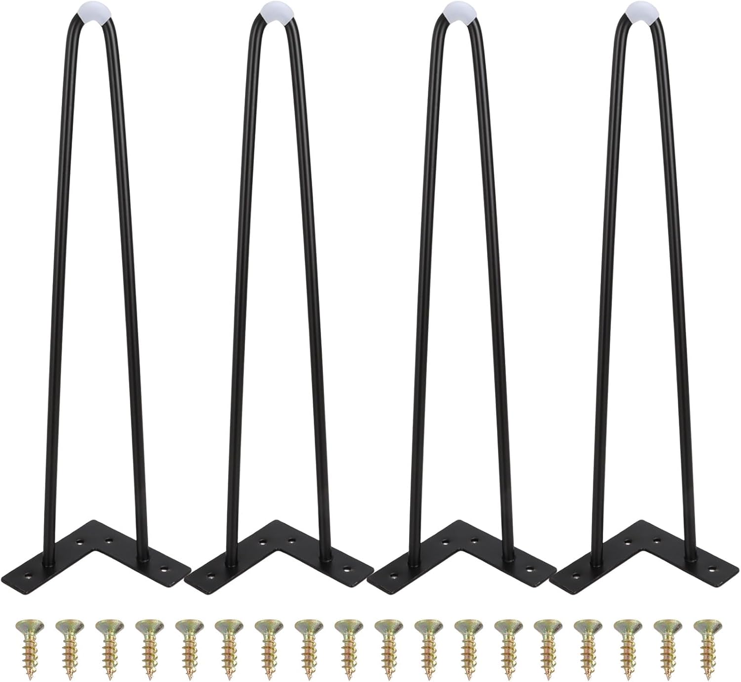Möbelfüße, 40 Cm, Schwarz, Für Couchtische, Niedrige Schränke, Tv-möbel, Metall-möbelfüße Im Industriestil, 4er-set