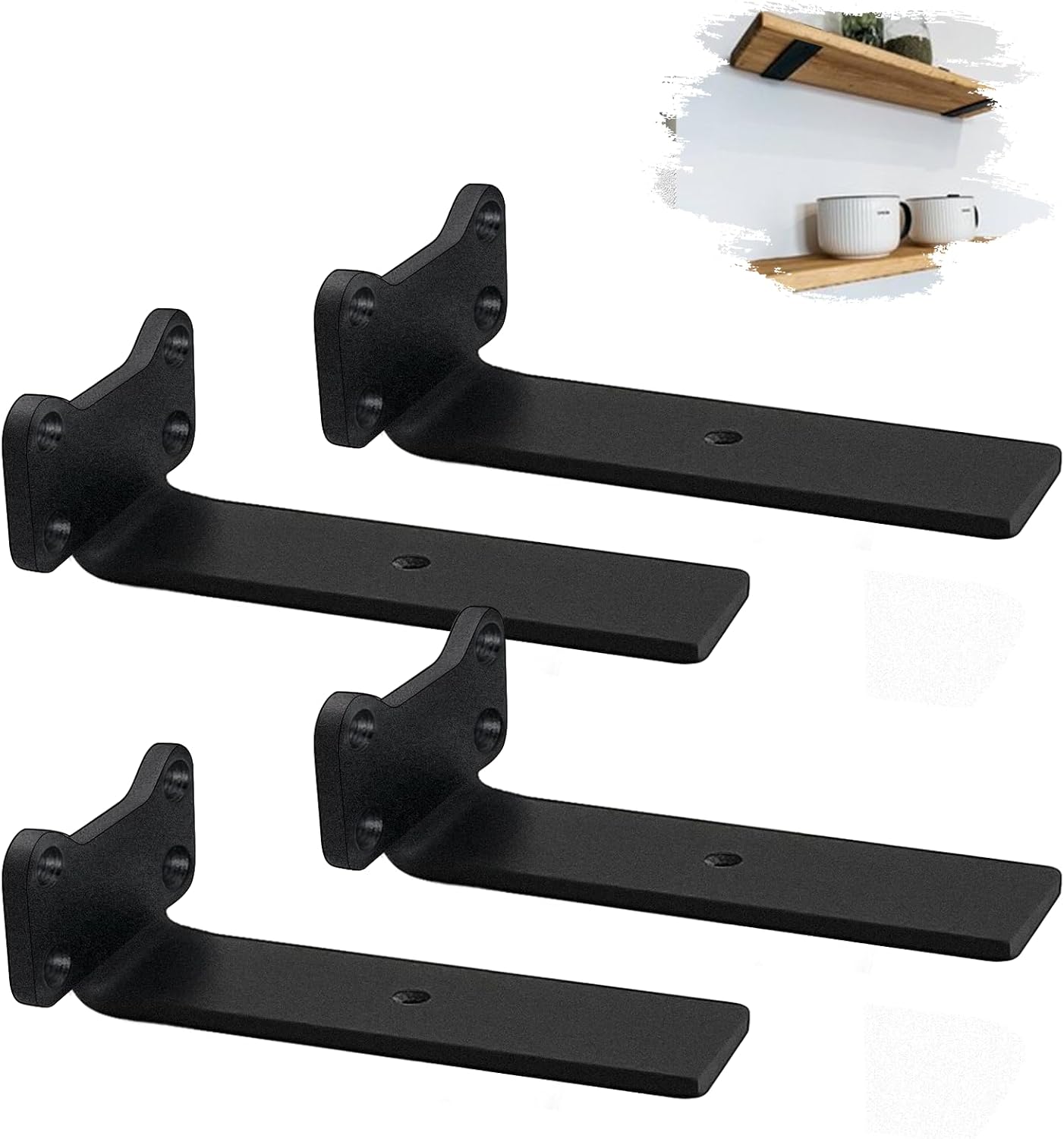 4 Wandhalterungen Für Gerüste, 5 Mm Dick, Wandhalterungen, Katzenversteckhalterungen (25 Cm)