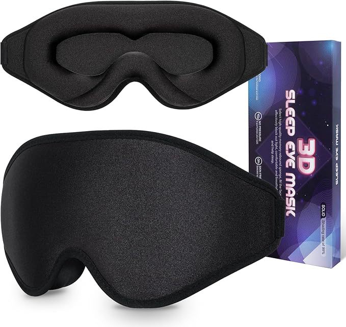 Innovative Verdunkelungs-schlafmaske, Unisex, Ideal Zum Schlafen, Meditieren Und Reisen (schwarz).