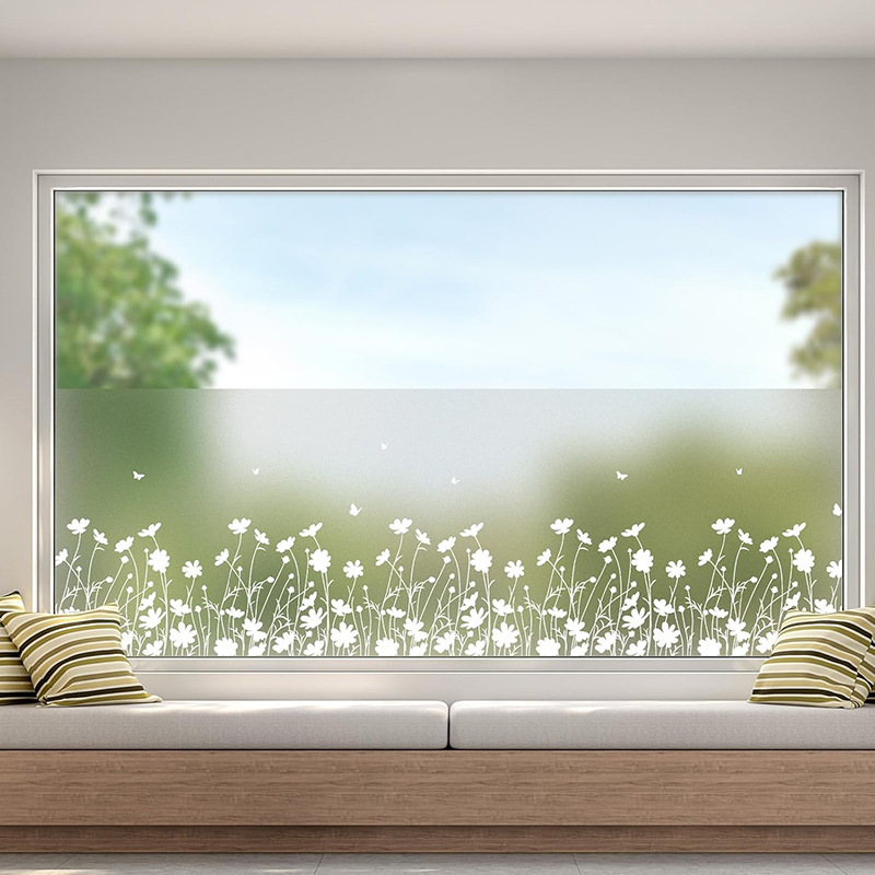 44,5 X 200 Cm Milchglas-sichtschutzfolie Aus Vinyl, Kein Klebstoff Erforderlich, Für Küchen-, Badezimmer- Und Kinderzimmerfenster