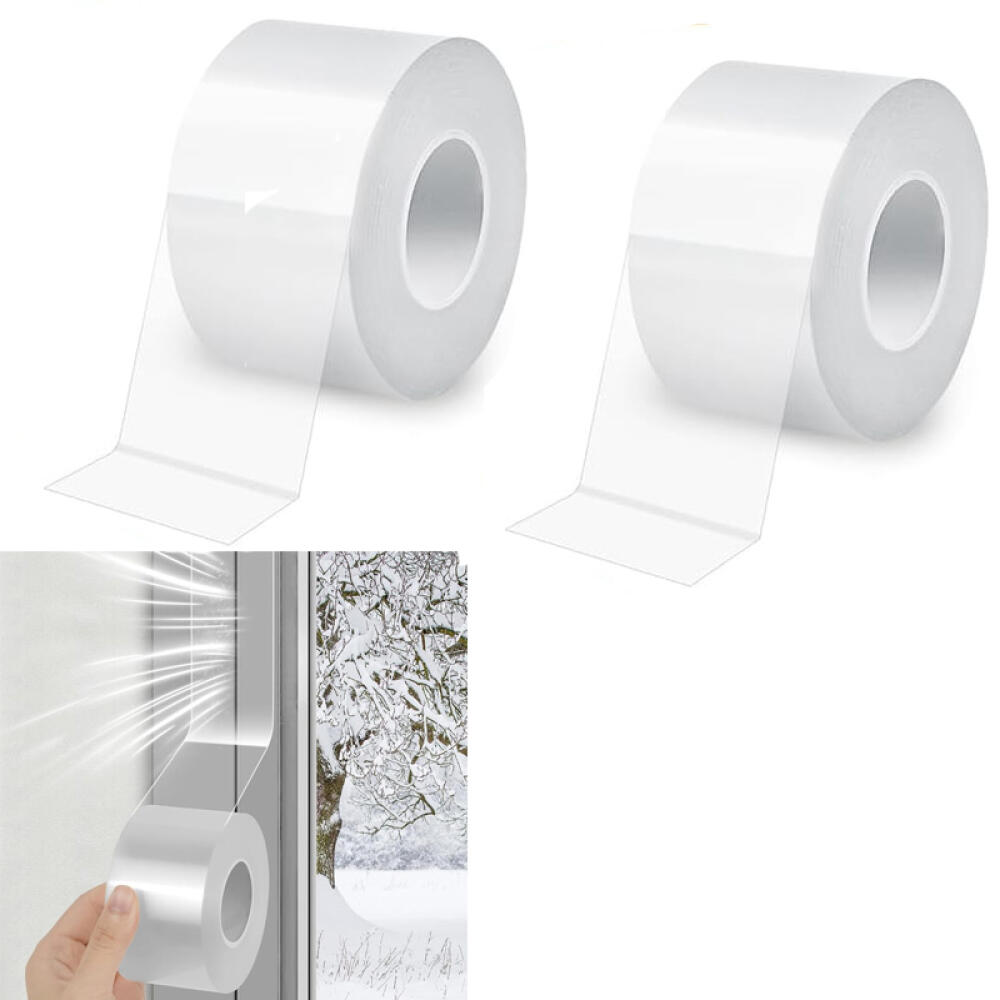Fensterdichtungen - Transparente Gummidichtungen, Winddicht, Staubdicht Und Kühl (transparente Farbe, 100 Mm X 5 M), 2 Rollen.