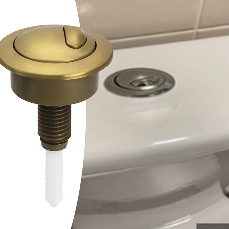 Toilettenspülknopf Für Twyford/siamp Optima 49 Spülventil, Goldfarbenhohe Qualität, Die Ideale Wahl Für Familien.