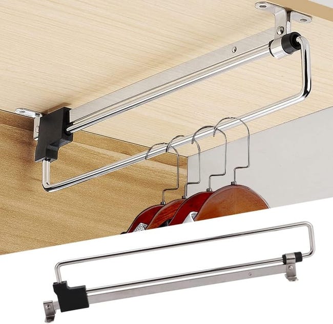 (35 Cm) Kleiderstange, Verstellbar, Teleskopierbar, Verschiebbar. Hochwertig, Ideal Für Familien.