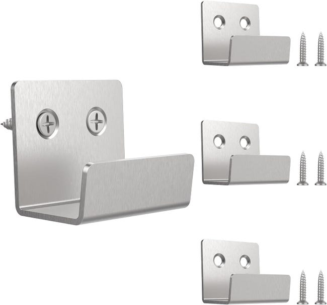 Ein Set Aus 4 Wandhaken Für Spiegel, Aus Robustem Edelstahl, Geeignet Für Bilderrahmen, Badezimmer Usw.