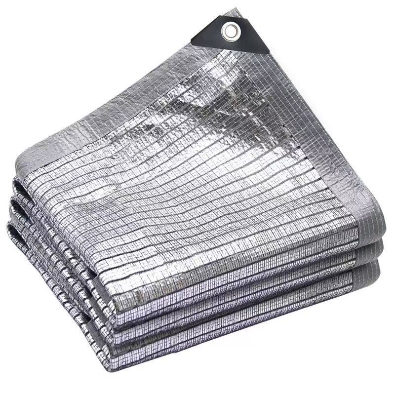 99% Aluminium-schattierungsnetz, 3x4m Schattierungstuch, Reflektierende Aluminiumfolie, Schattierungsgewebe, Reflektierend, Uv-beständig, Für Autos.
