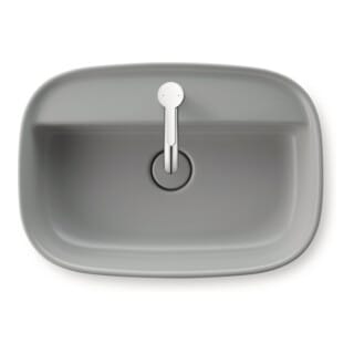 Duravit Aufsatzbecken Zencha 55x39cm, m L, HLB, o Ü, gs, gr s-matt