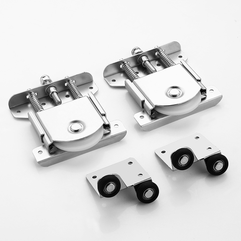 Ein Set Aus 4 Paar Rollen Für Schiebetüren, Schrankrollen Und Ersatzrollen Für Rolltüren.