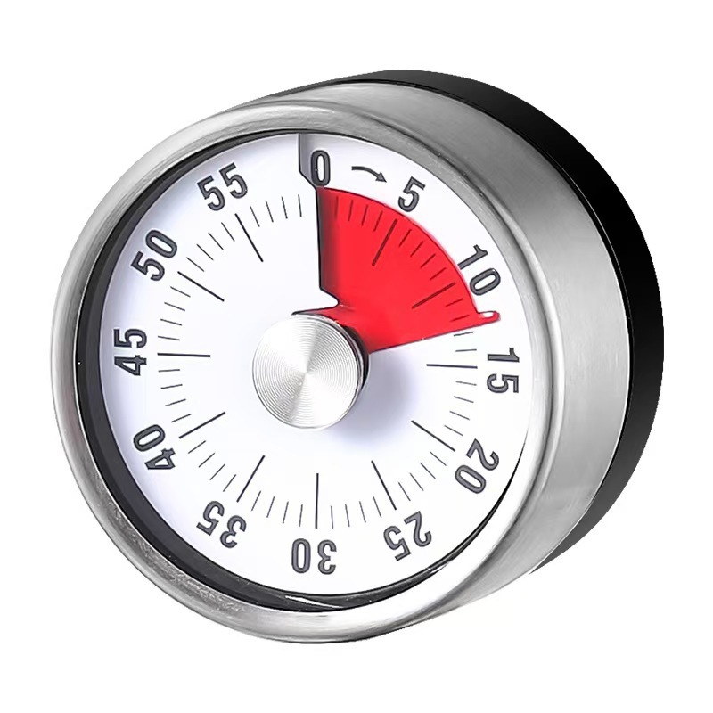 Digitaler Küchentimer, Ideal Zum Kochen, Mit Lautem Akustischem Alarm, Magnetischer Rückseite Und Silberfarbener Abdeckung.