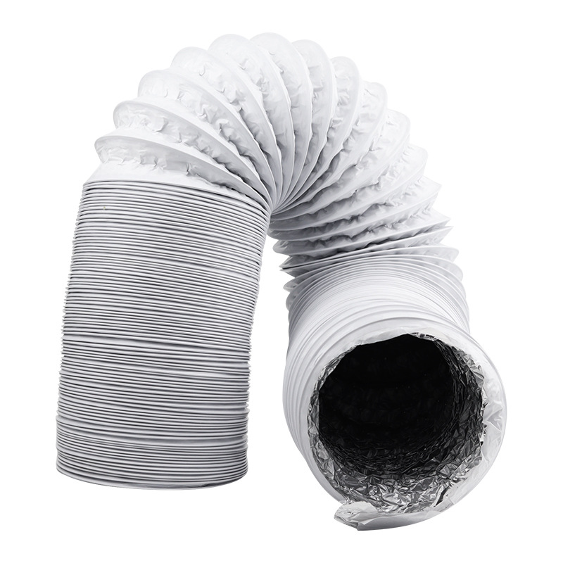 Pvc-abluftschlauch Für Klimaanlage, 6 Meter Lang, 15 Zentimeter Durchmesser, Weiß.