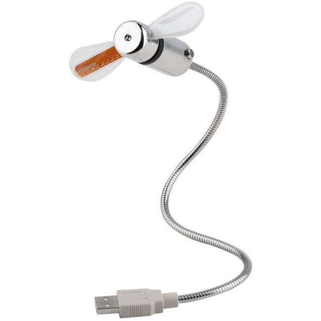 Mini-usb-uhrventilator, Flexibler Schwanenhals-led-uhrventilator, Usb-uhrventilator Mit Zeitanzeige Für Pc.