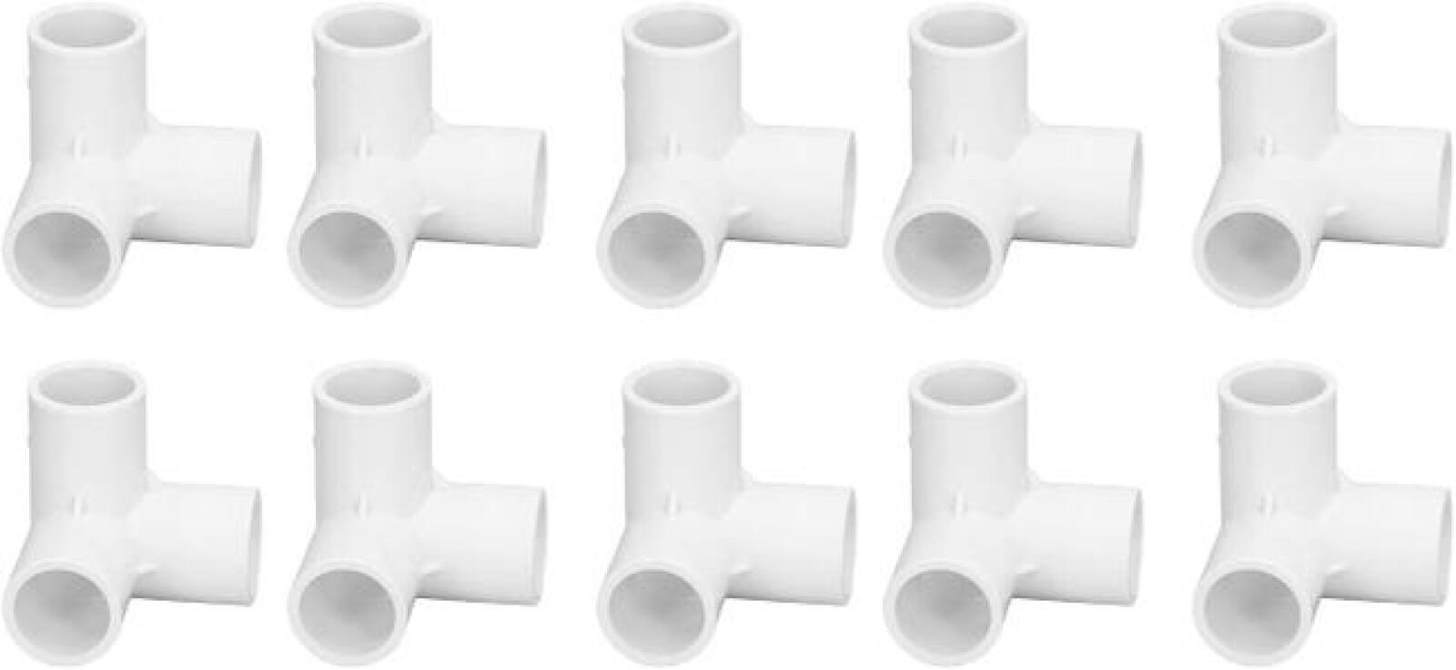 10 Pvc-t-stücke, 20 Mm – Langlebige Und Einfach Zu Montierende T-stücke Für Bewässerungsrohre, Weiß