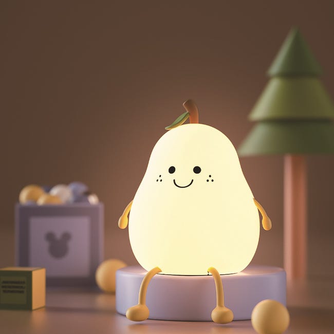 Led-nachtlicht Für Kinder, Aus Silikon. Farbenfrohes, Dekoratives Nachtlicht Für Kinderzimmer.