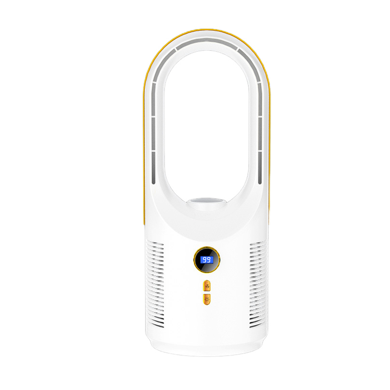 Kleiner Und Leiser, Klingenloser Tischventilator, 5 Geschwindigkeitsstufen, Usb-aufladbar (weiß)