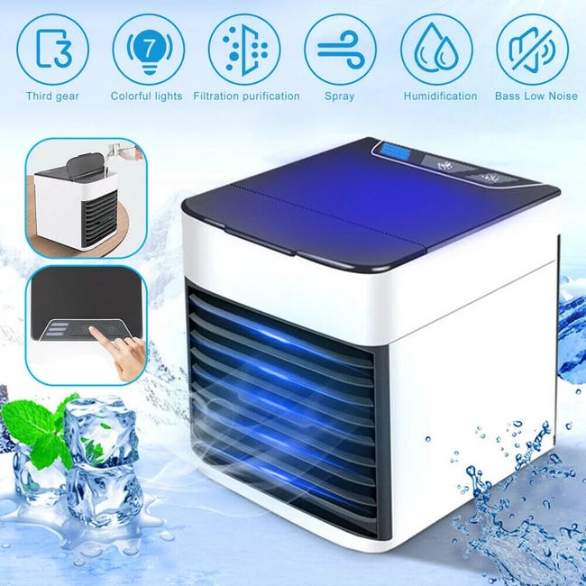 Tragbare Klimaanlage Mit Wassertank, Die Klimaanlage, Luftbefeuchter Und Luftreiniger Vereint.