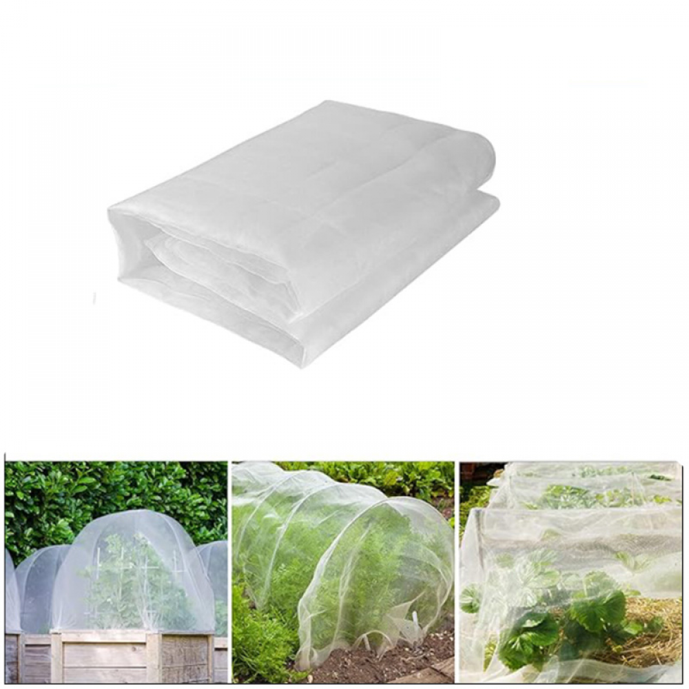 Schutznetz Für Pflanzen Und Gemüse, 60 Maschen - Insektensicheres Blumennetz - (2,5 X 6 Meter)