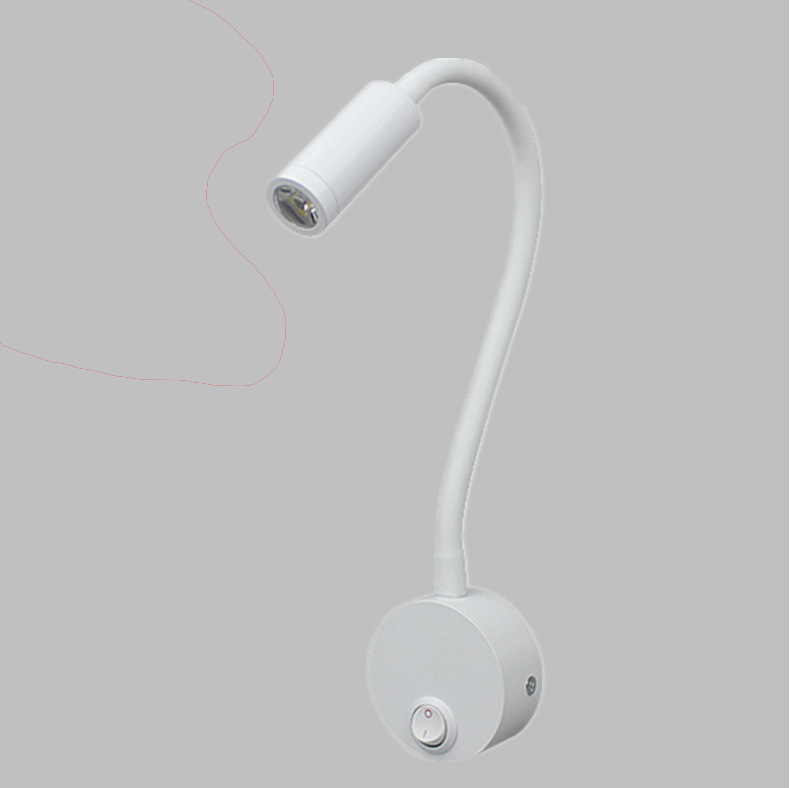 2-teilige Led-wandleselampe, Weiß, Warmweißes Licht, Schreibtischlampe Mit Augenschutz, Nachttischlampe